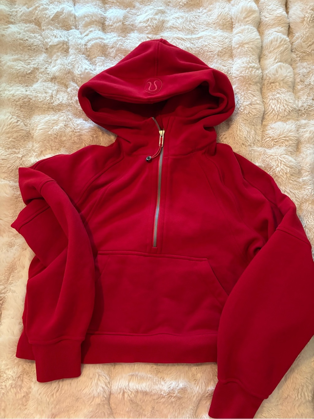 lululemon Scuba Red Half-Zip Hoodie